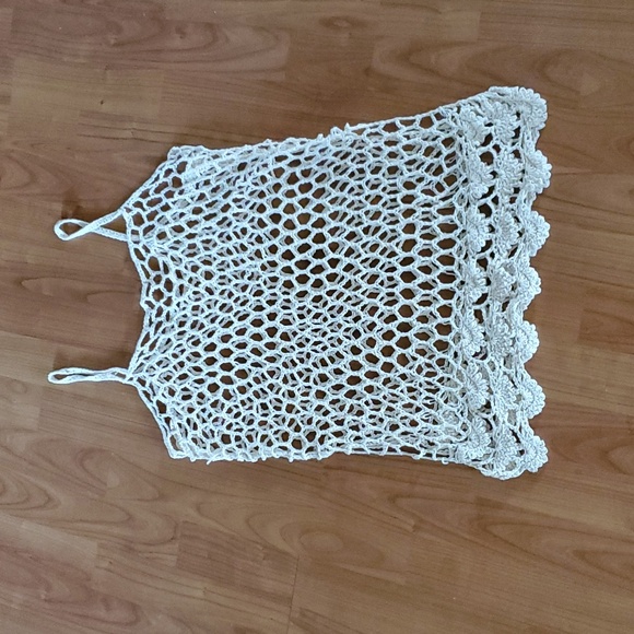 no brand Tops - crochet tank top